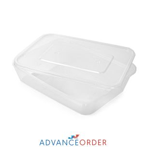 500ml Microwave Plastic Containers with Lids - 1x200