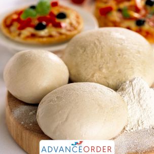 Kara 12" Large Deep Crust Pizza Doughballs-1x20