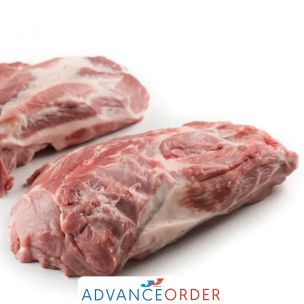 Animex Frozen Raw Boneless Pork Collars 1x13.6kg