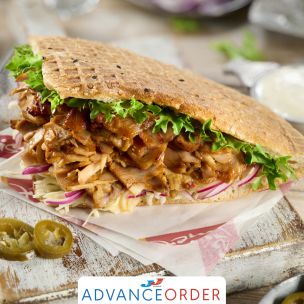 Eastern Delight Halal Pre-Cooked & Cut Chicken Doner Kebab (Bag) 1x1kg