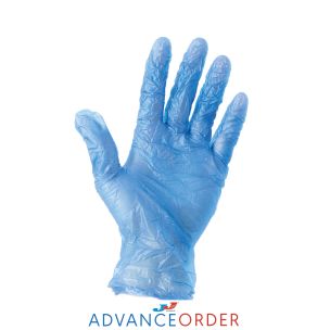 Florex Disposable Blue Gloves Medium 1x100