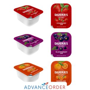 Duerrs Assorted Jams Portions 100x20g