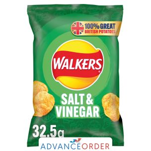 Walkers Salt & Vinegar Crisps-32x32.5g