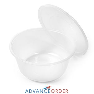 8oz Microwave Plastic Cups with Lids - 1x200