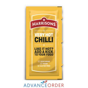 Harrisons Very Hot Chilli Sauce Sachets 200x10g