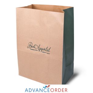 JJ "Bon Appetit" Jumbo Brown Paper SOS Bags (300x180x425mm) 1x80