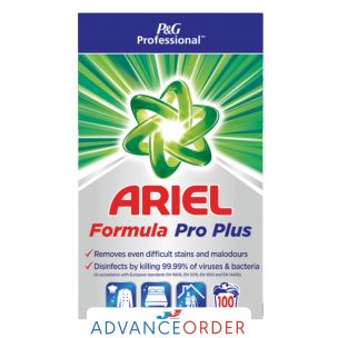 Ariel Professional Pro Plus Powder Detergent 100 Washes 1x6.5kg