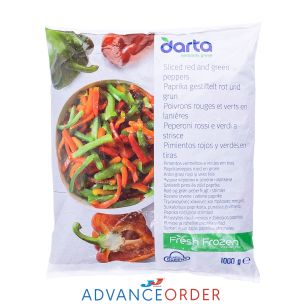 Darta Frozen Sliced Peppers (Bags)-1x1kg