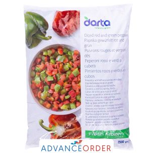 Darta Frozen Diced Peppers (Bags)-1x2.5kg