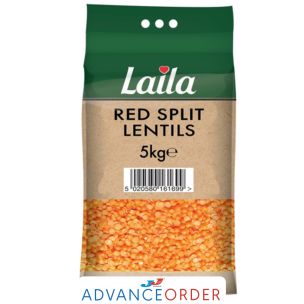 Laila Red Split Lentil Polished 1x5kg