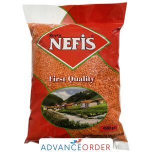 Nefis Split Red Lentils 1x4.5kg
