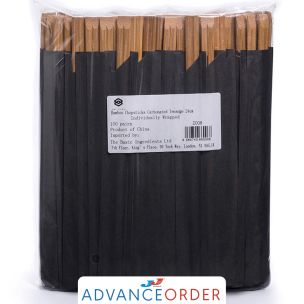 Emma Basic Bamboo Chopsticks Carbonated (Individually Wrapped in pairs) 1x100