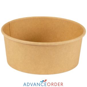 24oz/750ml Round Kraft Bowl (Lid Ref CON239) 1x240