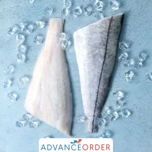 JJ MSC Atlantic IQF Skin-on Boneless Haddock Fillets (8-10oz) 1x15