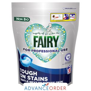 Fairy Professional Non Bio Washing Liquid Pods 1x100s