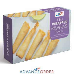 JJ Filo Wrapped Prawns 21/25 1x500g