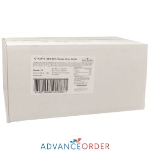 Baker and Baker Thaw & Serve Double Chocolate Muffins-24x125g