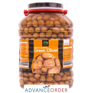 Field Favourites Scratched Edremit Green Olives 320-350 1x4.2kg