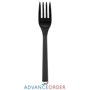 Black Smart Reusable Fork 10x100