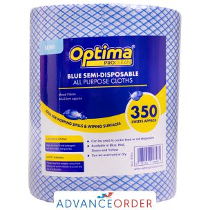 Optima Multi Purpose Cloth On A Roll Blue 1x1