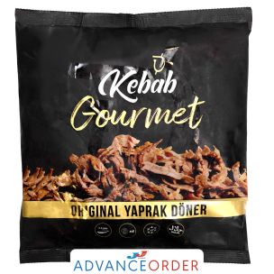 Kebab Gourmet Halal Pre-Cooked Sliced Beef Doner (Yaprak Doner) 1x500g