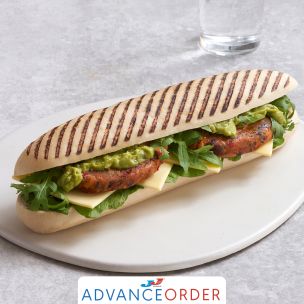 JJ Part Baked Side Sliced Grill Marked Panini (27cm) 30x135g