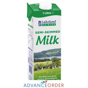 Lakeland UHT Semi Skimmed Milk-1x1L