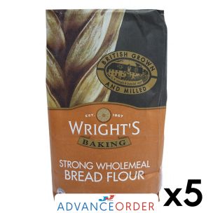 Wrights Wholemeal Bread Flour-5x1.5kg