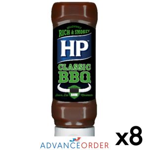 HP BBQ Classic Woodsmoke Sauce (Top Down Bottle)-8x465g