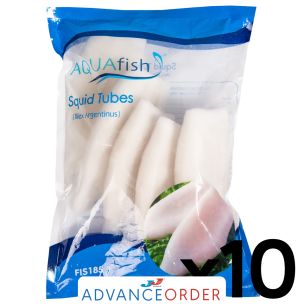 Aquafish IQF Cleaned U5 Squid Tubes 30% Glaze 10x1kg
