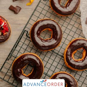 KaterBake Chocolate Iced Doughnuts 1x33
