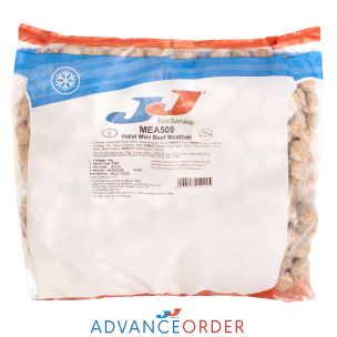 JJ Halal Mini Beef Meatballs-1x1kg