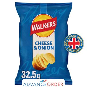 Walkers Cheese & Onion Crisps-32x32.5g
