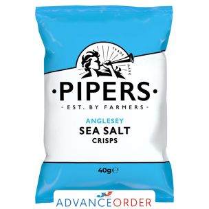 Pipers Anglesey Sea Salt Crisps 24x40g