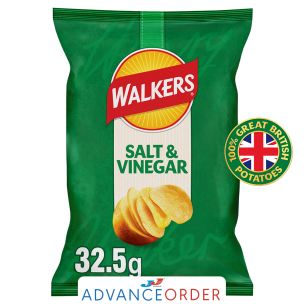 Walkers Salt & Vinegar Crisps 32x32.5g