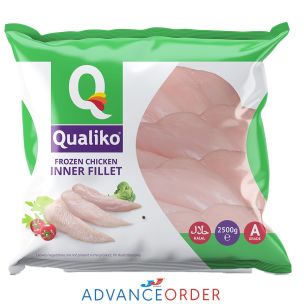 IQF Halal Raw Chicken Breast Mini/Inner Fillets-1x2.5kg