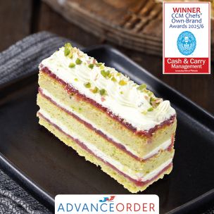 Letscake Pistachio & Cherry Cake Slices Individual Portions 12x160g