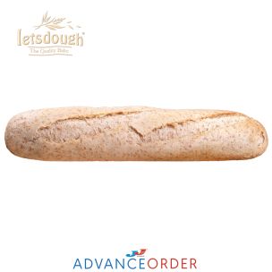 Letsdough Part Baked Wholemeal Demi Baguette 27cm 30x125g