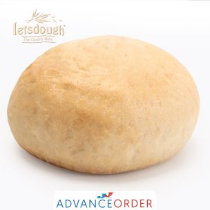 Letsdough Part Baked White Crusty Rolls-56x90g