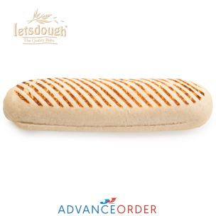 Letsdough Fully Baked Side Sliced Grill Marked Panini 27cm 45x125g