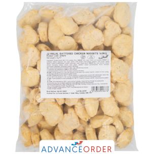 JJ Halal Battered Chicken Nuggets 1x2kg