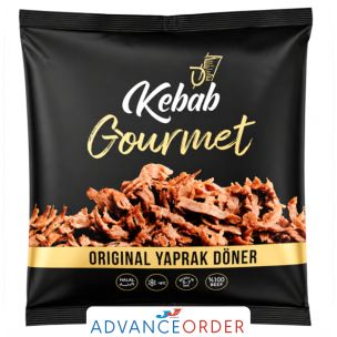 Kebab Gourmet Halal Pre-Cooked Sliced Beef Doner Yaprak Doner 1x500g