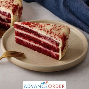 Letscake Red Velvet Cake (1.75kg) Pre-Sliced 1x14ptn