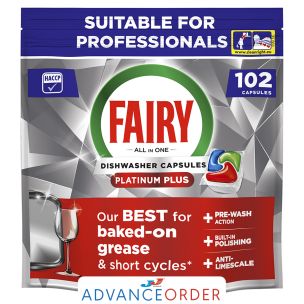 Fairy Prof Platinum Plus Auto Dish Washing Capsules Original 1x102's