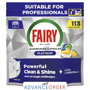 Fairy Professional Platinum Auto Dish Washing Capsules Lemon 1X113's