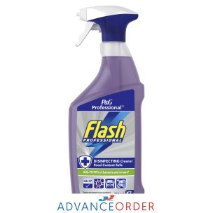 Flash Professional Disinfecting Food Surface Cleaner Spray 6x750ml