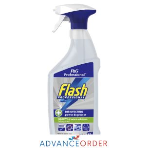 Flash Professional Disinfecting Degreaser Spray 6x750ml