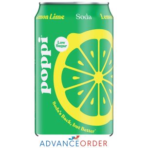 poppi Lemon Lime Sparkling Soda 24x330ml