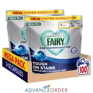 Fairy Professional Non Bio Washing Detergent Pods 1x100s