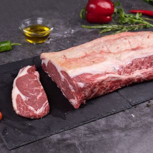 Fresh UK Halal Sirloin Steak (Price Per Kg) Block Pack Approx 6kg